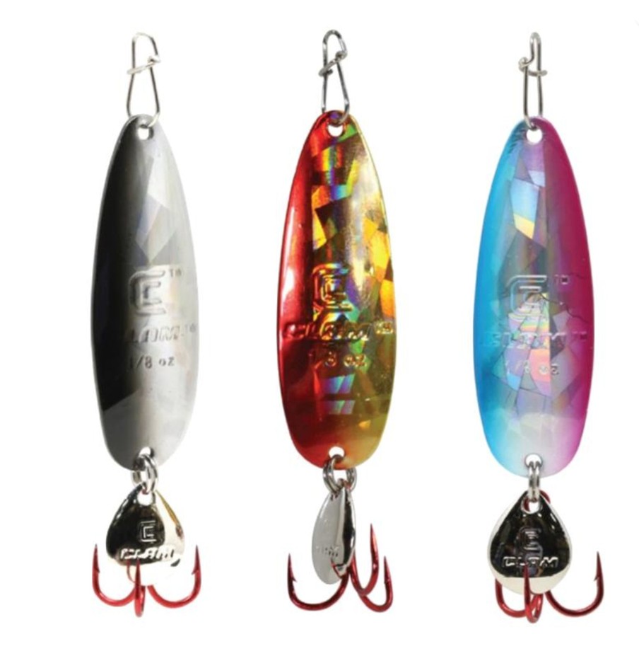 Clam Pro Tackle Clam Outdoors | Ribbon Leech Flutter Spoon Kit